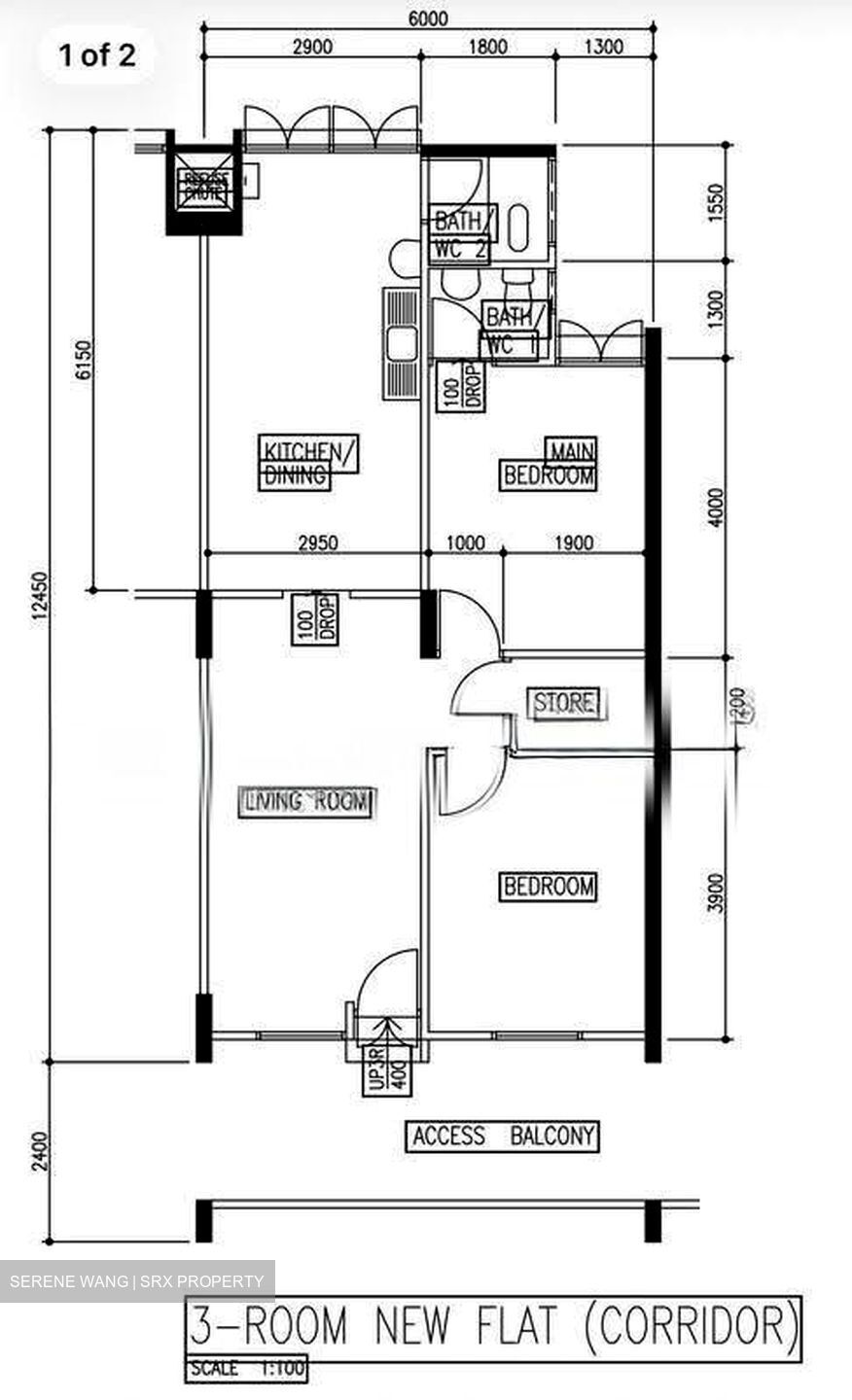 Blk 410 Bedok North Avenue 2 (Bedok), HDB 3 Rooms #612071001